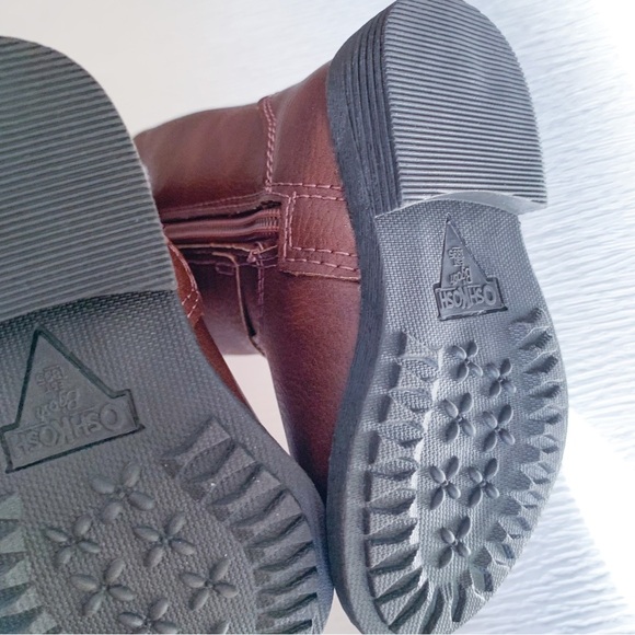 nwt OSHKOSH B'GOSH Girl's Lumi Fashion Western Boot Brown Faux Leather Toddler 4 - Picture 12 of 16